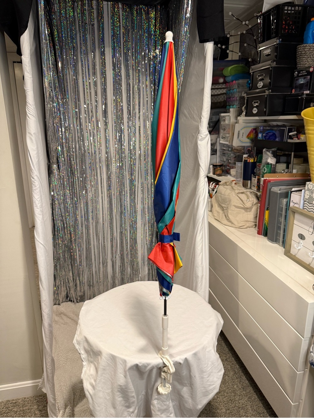 Multi-Color Outdoor Umbrella - Home Party Supplies